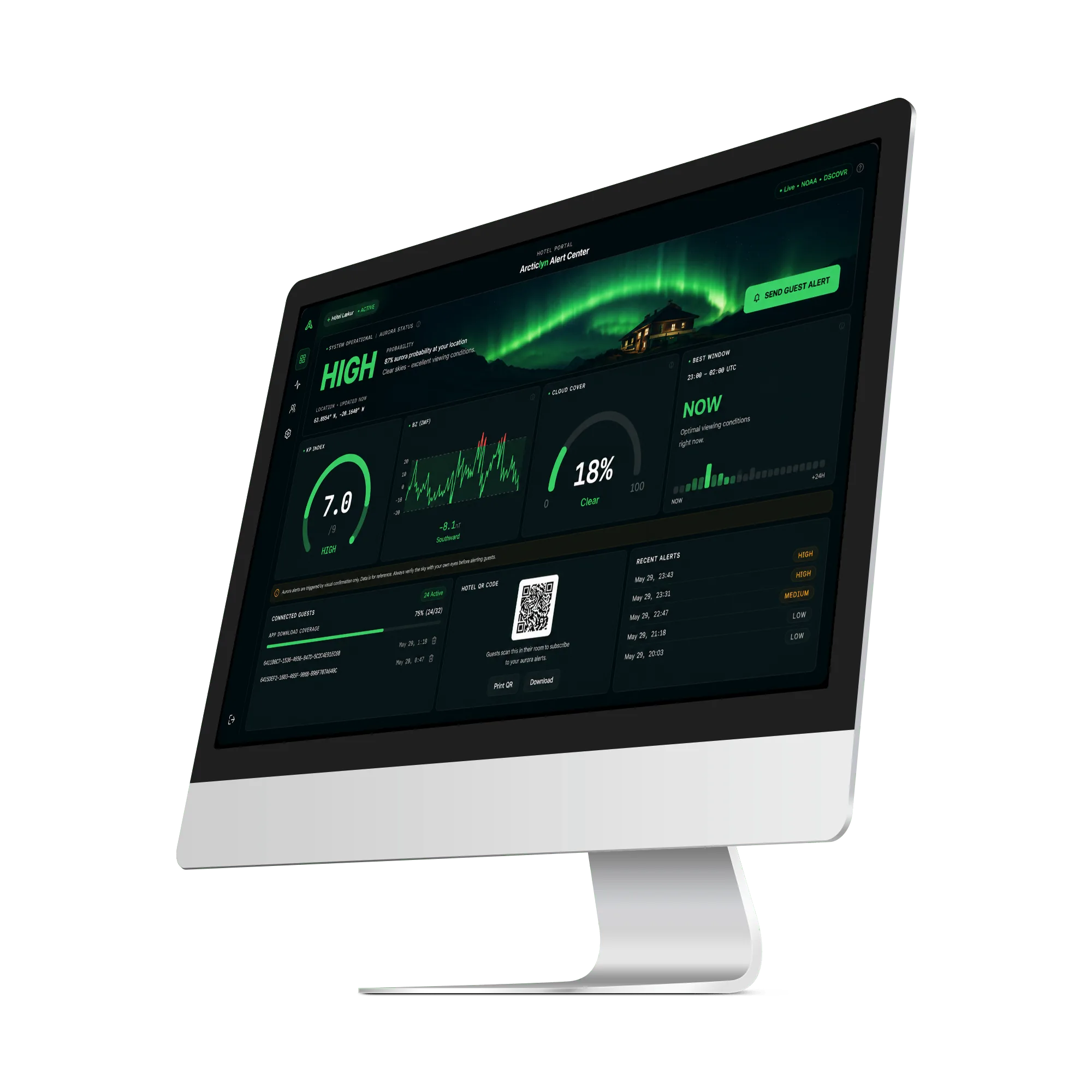 Arcticlyn Hotel Dashboard